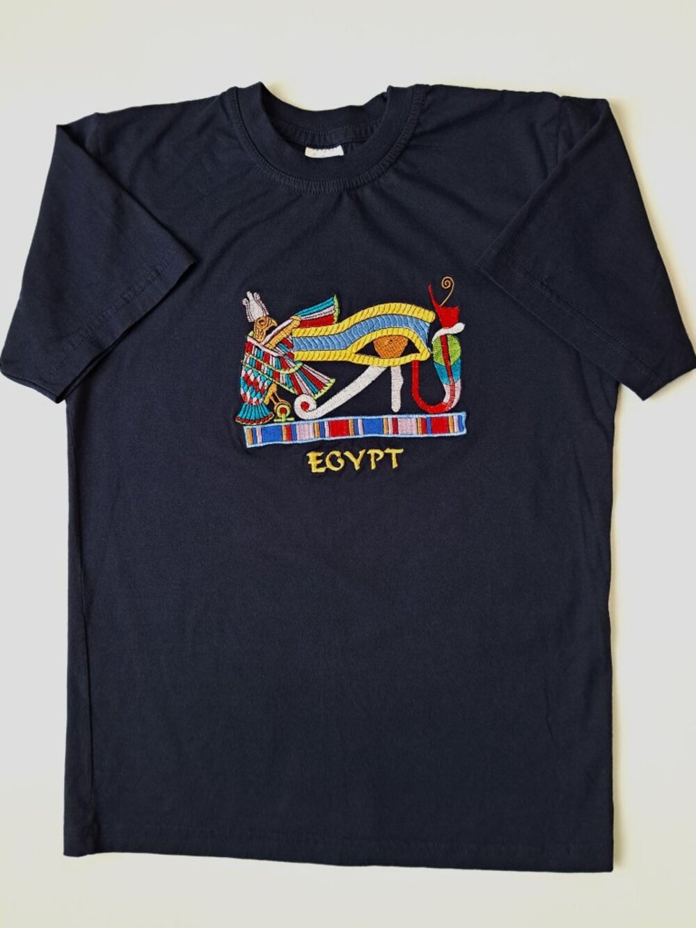 DARWISH 100% Egyptian Cotton T-Shirt Navy Blue Men's size XXS Teen size 18 NWOT